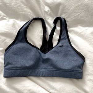 Lorna Jane blue & black sports bra size small